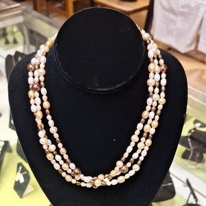 Elegant Multi-Strand Pearl Necklace